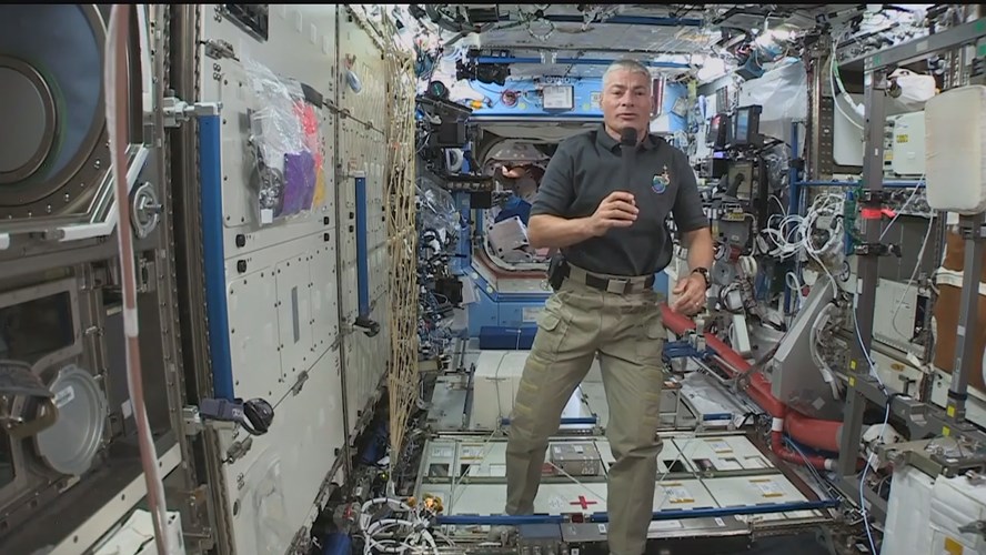 NASA Space Station Crew Member Discusses His First Days in Space with Minnesota Students