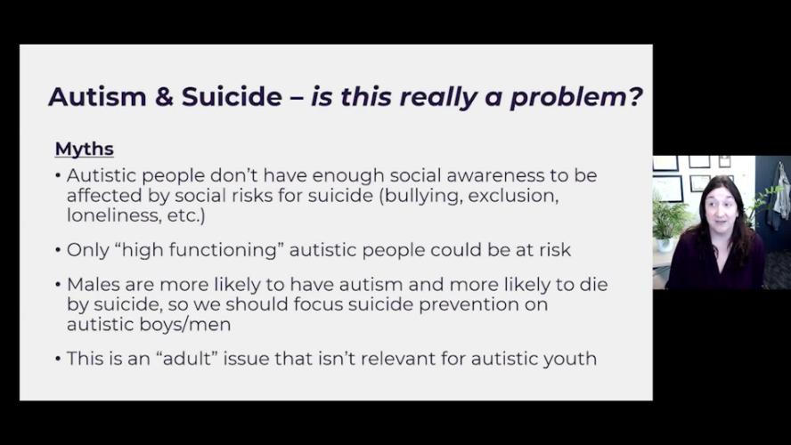 UCTV: Autism Community Intervention for Suicide Prevention